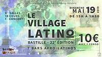 visuel village latino de Paris Bastille le 19 mai 2019