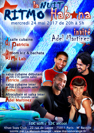 flyer Ritmo Habana - Nuit Cubaine #5 du 24 mai 2017
