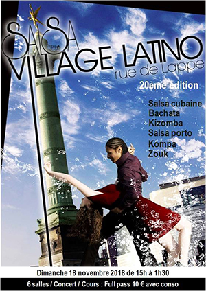 visuel village latino Paris Bastille du 18 novembre 2018